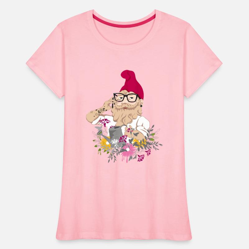 Hipster Garden Gnome with Cell Phone