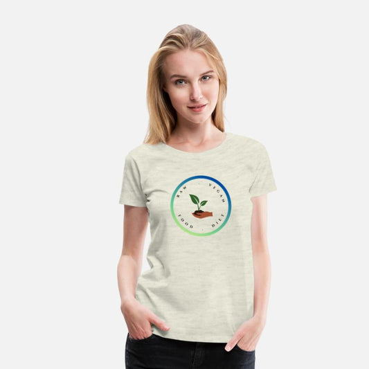 Holding Sprout in Hand Raw Vegan Food Diet logo
