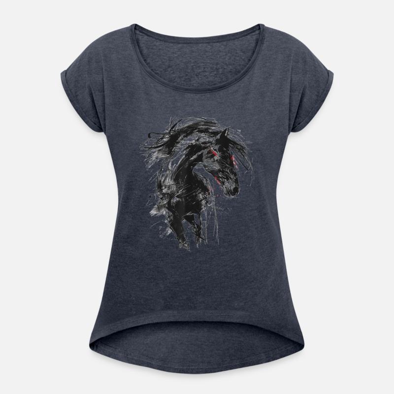 Horse Animal Print Motif Abstract Artwork Drawing