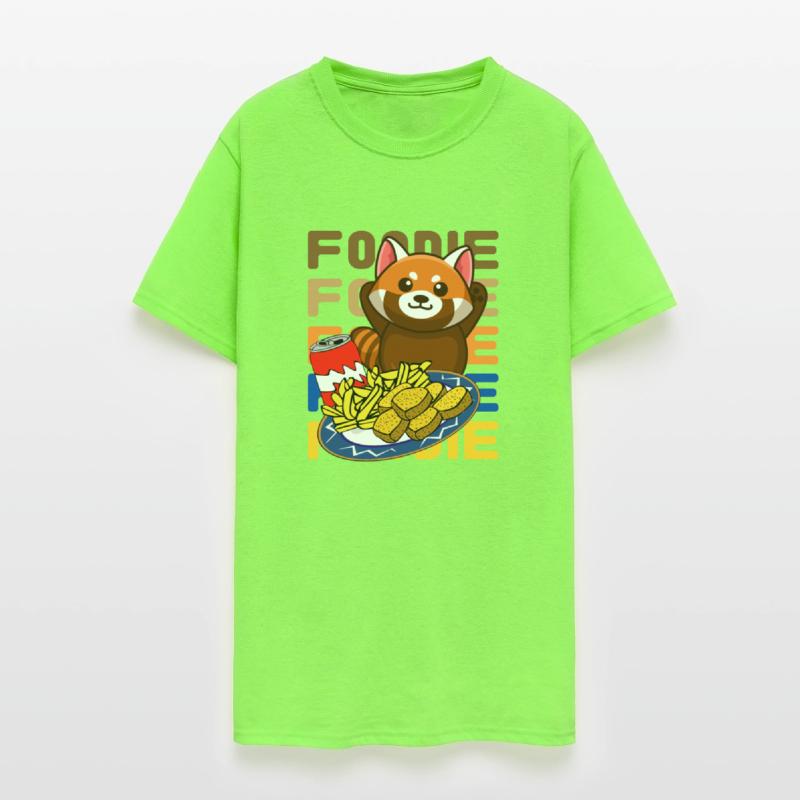 Hungry Foodie Kawaii Red Panda Bear