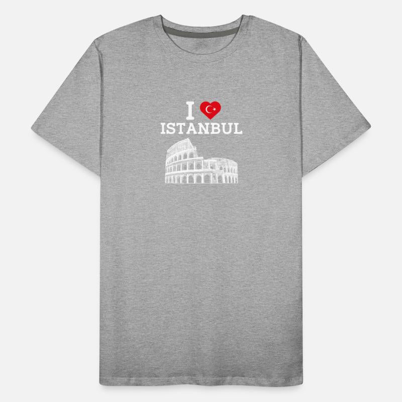 I Love Istanbul Cool Heart Flag Turkey Europe Pun