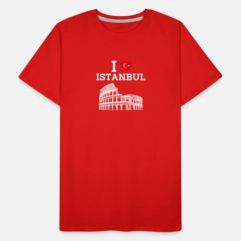 I Love Istanbul Cool Heart Flag Turkey Europe Pun