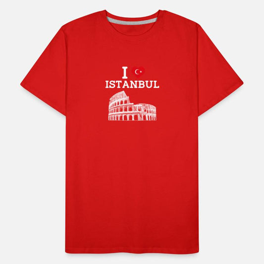 I Love Istanbul Cool Heart Flag Turkey Europe Pun