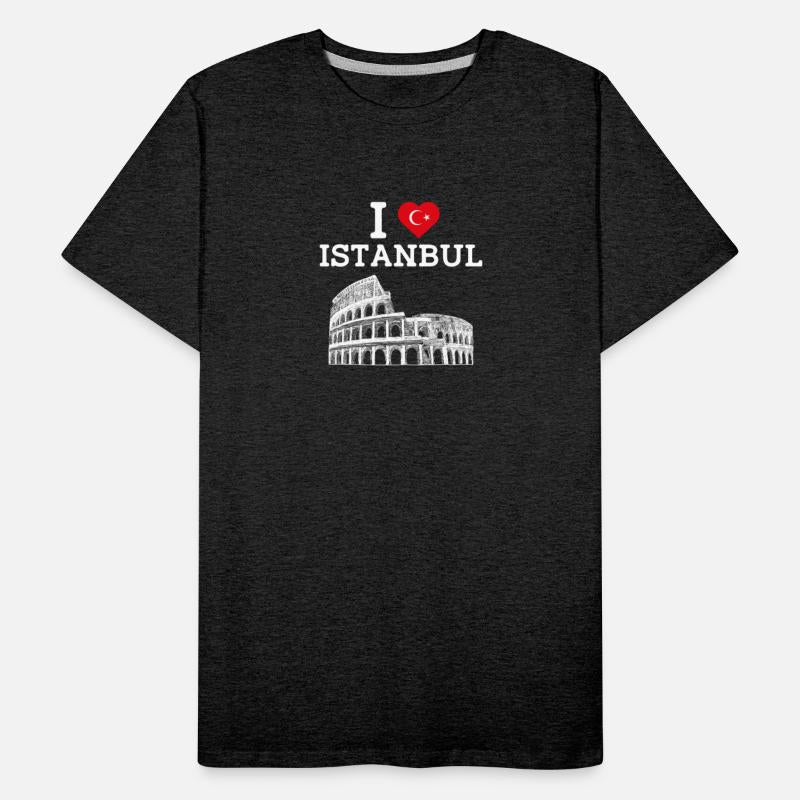 I Love Istanbul Cool Heart Flag Turkey Europe Pun