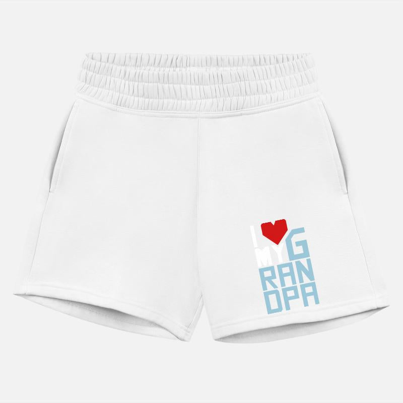 I Love my Grandpa Heart Quote Saying Text Logo