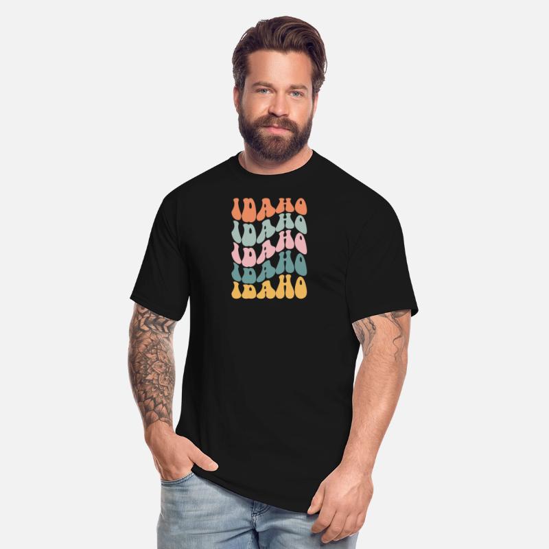 Idaho State Idahoan Pride Groovy Retro Vintage
