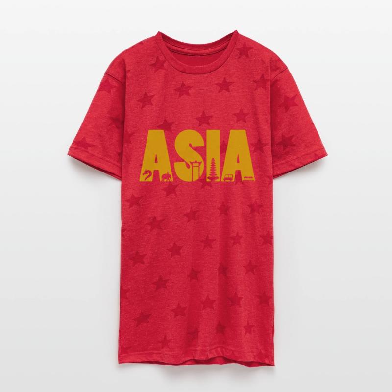 Illustrative Typography Design of Asia