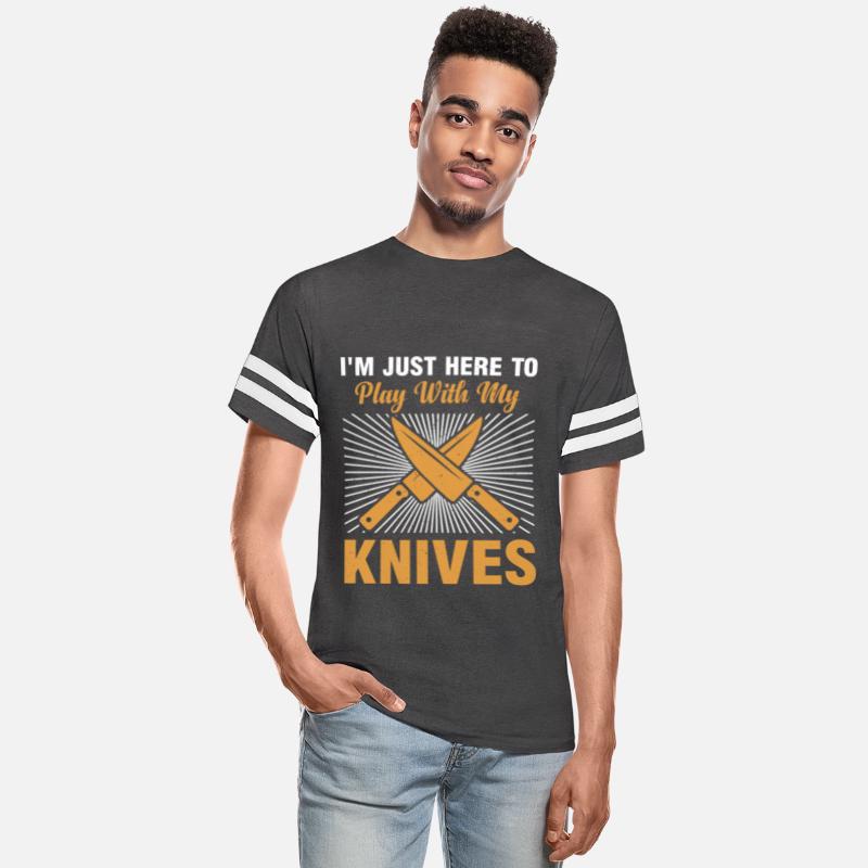 I'm Just Here To Play With My Knives Chef Kitchen