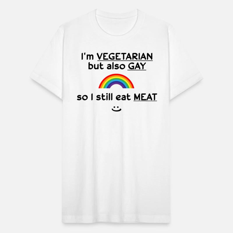 I'm Vegetarian but also Gay I still eat Meat LGBT