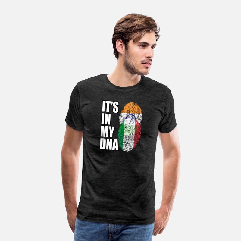 Indian And Italian Mix Heritage DNA Flag