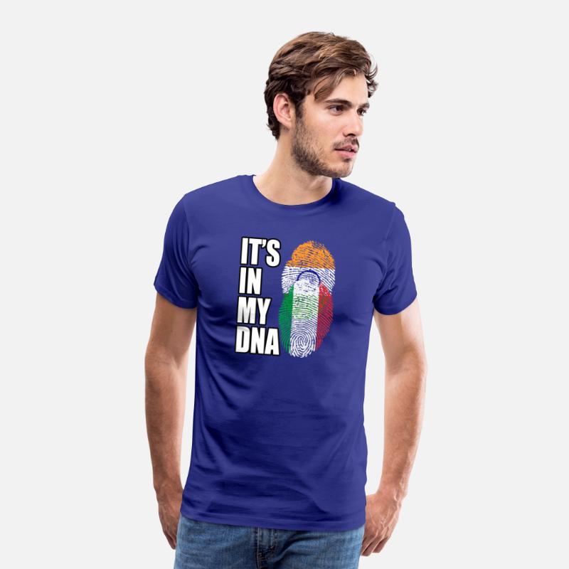 Indian And Italian Mix Heritage DNA Flag