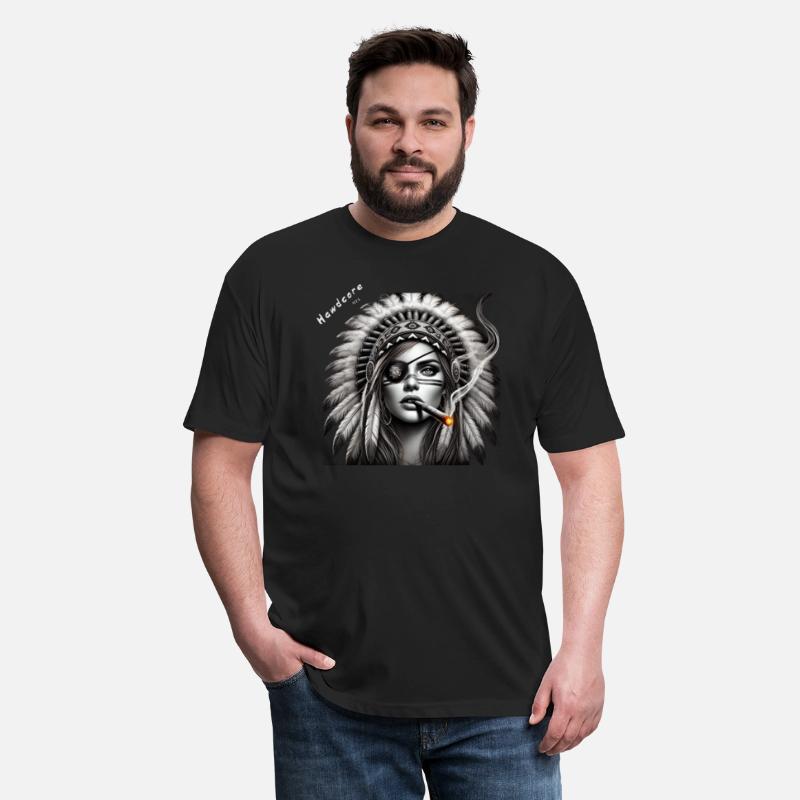 Indian Girl Smoking (Front Design) by Hawdcore