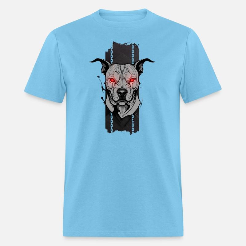 Inferno Guardian: Pit Bull's Crimson Gaze