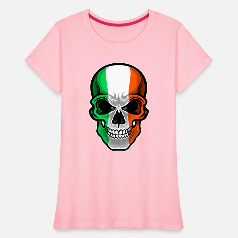 Ireland Flag Skull Irish Heritage