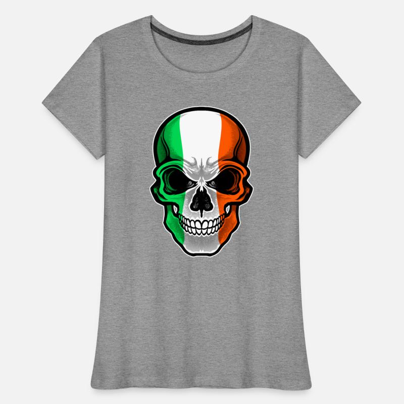 Ireland Flag Skull Irish Heritage