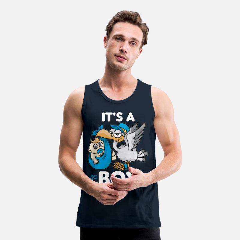 IT S A BOY Blue Stork Baby Binkie Birth Present