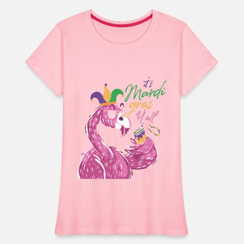 It's Mardi Gras Y'all Shenanigan Beans Flamingo