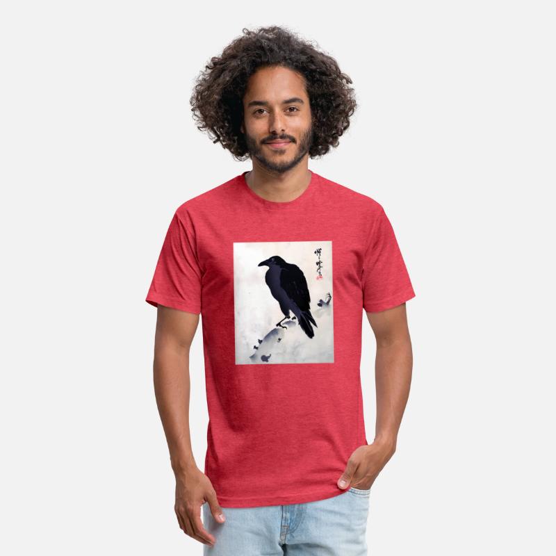 Japanese Japanese Woodblock Print Crow Kyosai