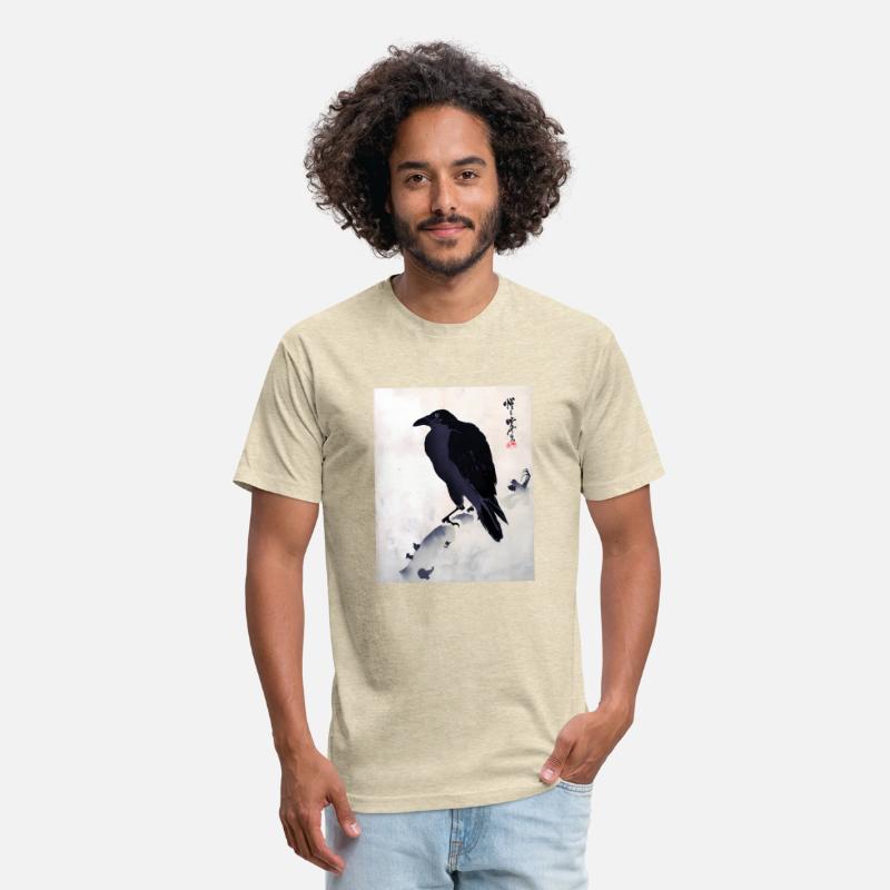 Japanese Japanese Woodblock Print Crow Kyosai