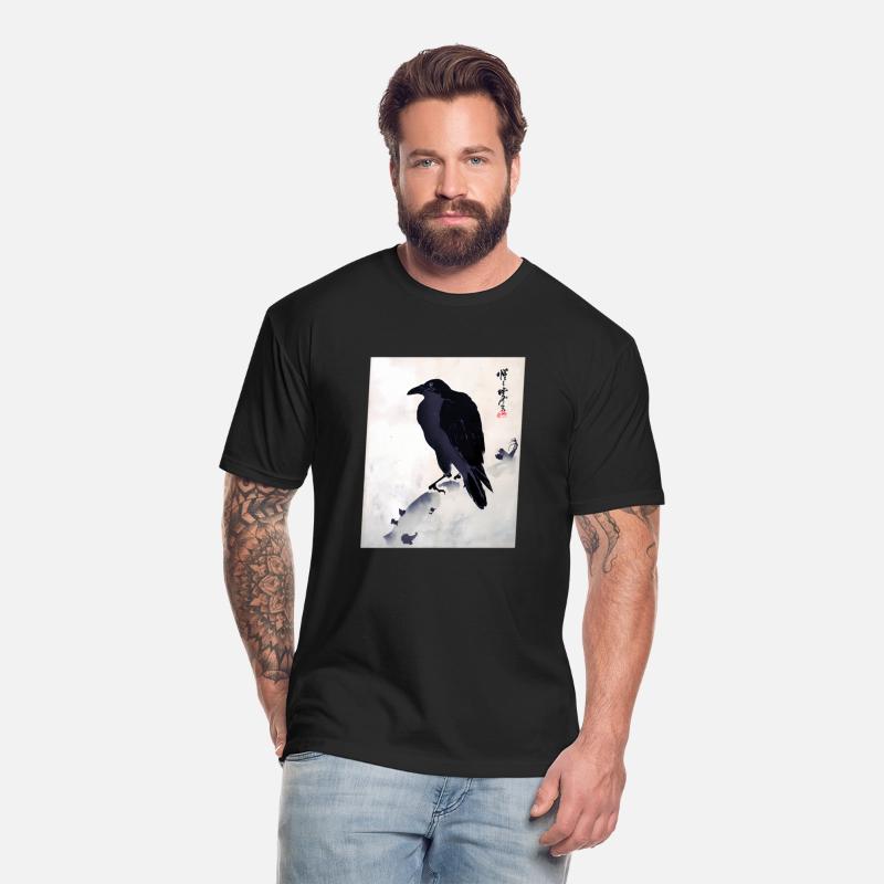 Japanese Japanese Woodblock Print Crow Kyosai