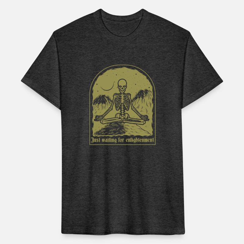 Just Waiting For Enlightment Meditation Skeleton