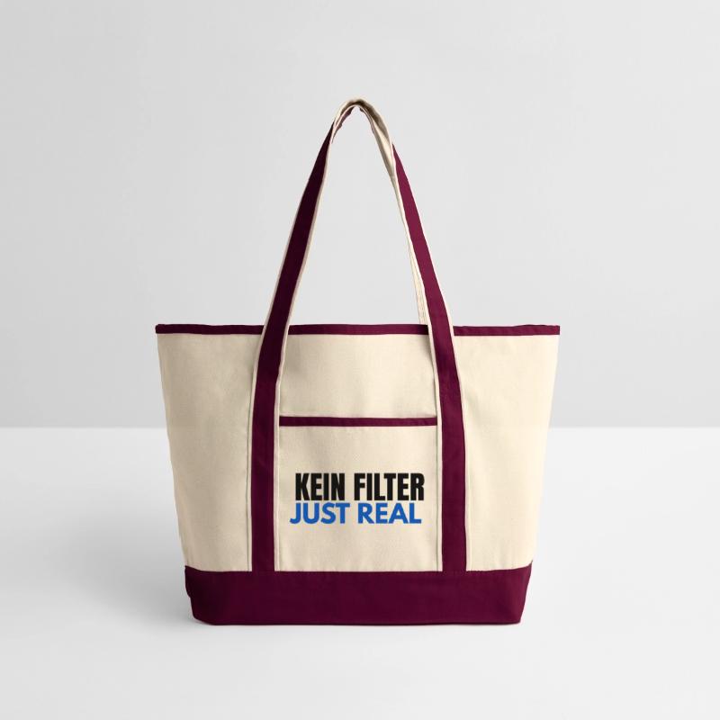 KEIN FILTER – JUST REAL | Bold German Slogan Tee