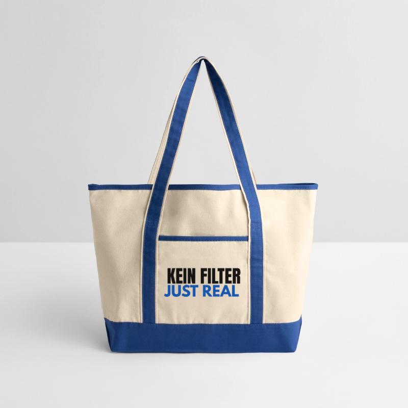 KEIN FILTER – JUST REAL | Bold German Slogan Tee