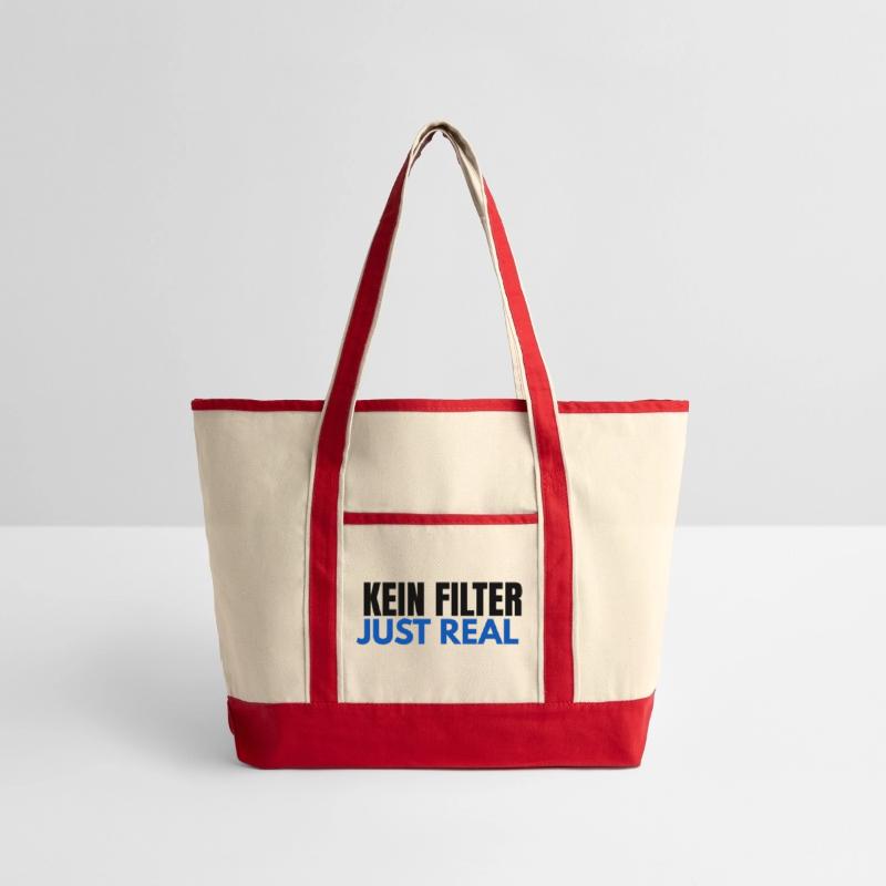 KEIN FILTER – JUST REAL | Bold German Slogan Tee