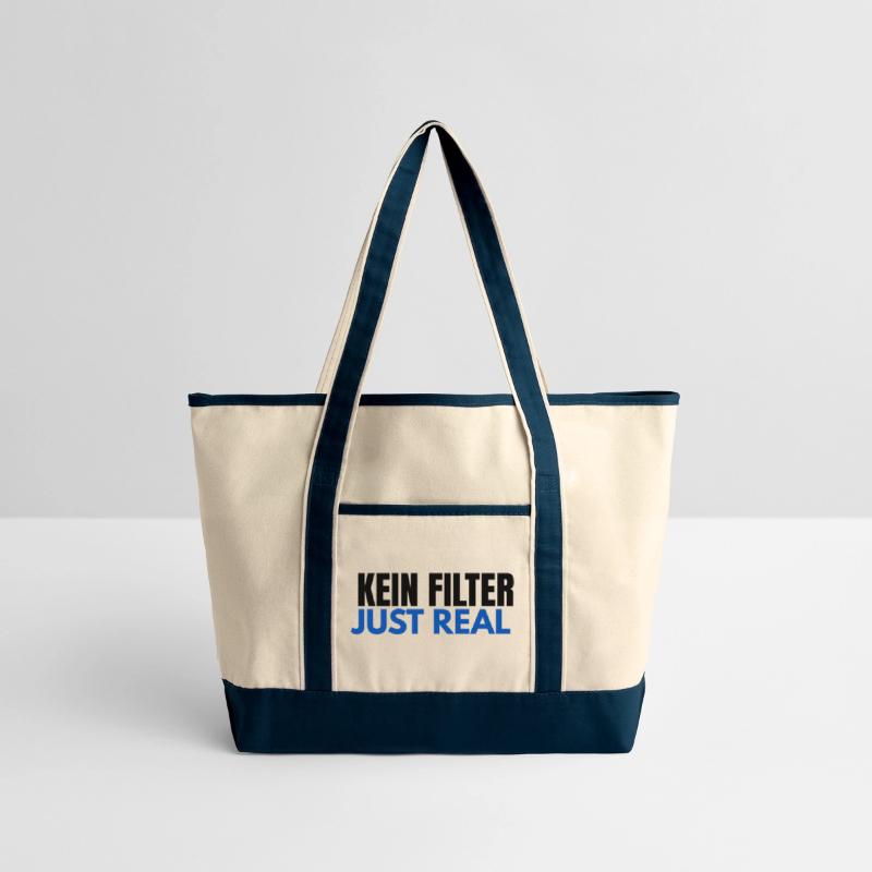 KEIN FILTER – JUST REAL | Bold German Slogan Tee
