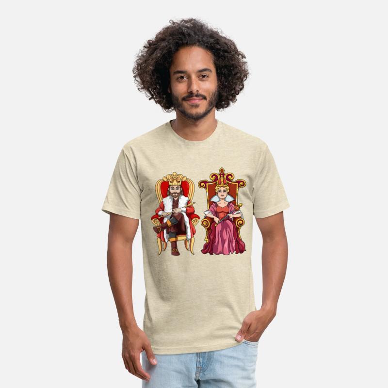 King Queen with Crown on the Throne