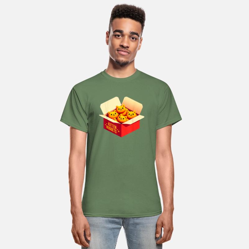 Kitten Nuggets Food Pun Cat Lover Gift Chicken Nug