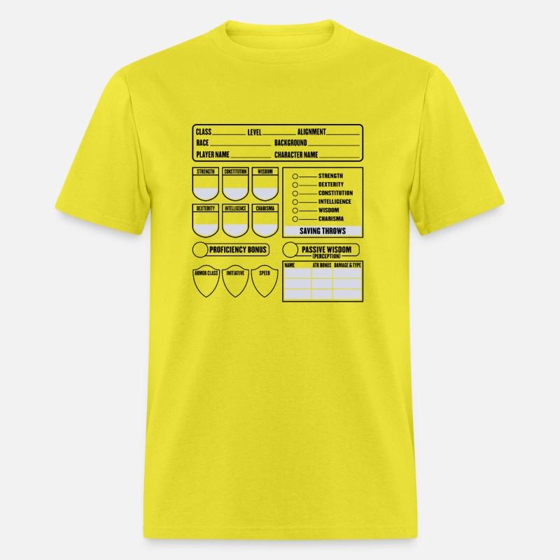 LARP RPG Character Fill Out Role Playing Design