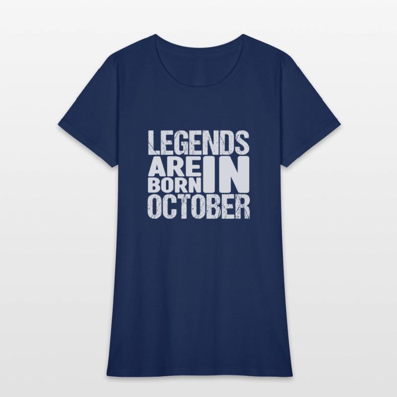 Legends Are Born In October Shirt