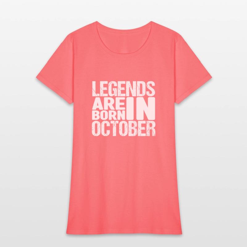 Legends Are Born In October Shirt