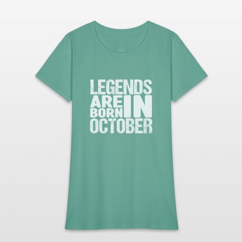 Legends Are Born In October Shirt