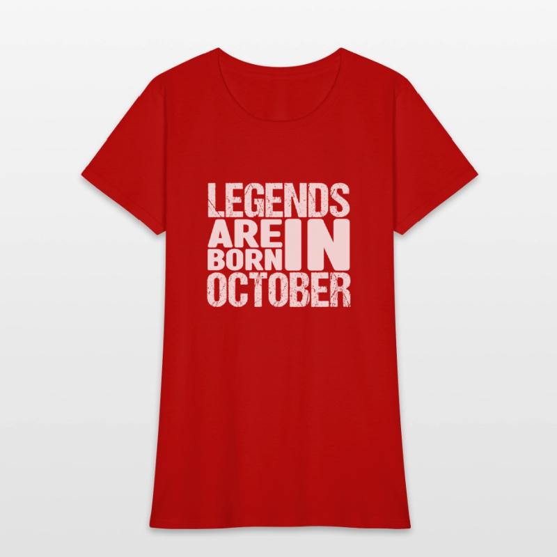 Legends Are Born In October Shirt