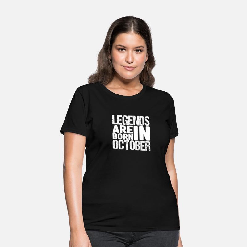 Legends Are Born In October Shirt