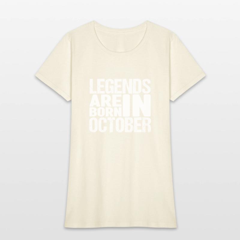 Legends Are Born In October Shirt