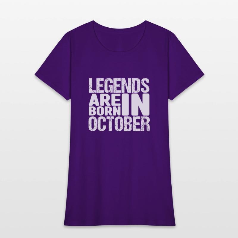 Legends Are Born In October Shirt