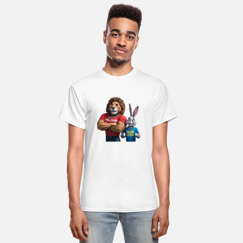 "Majestic Meets Playful: Lion Rabbit Design Unleas