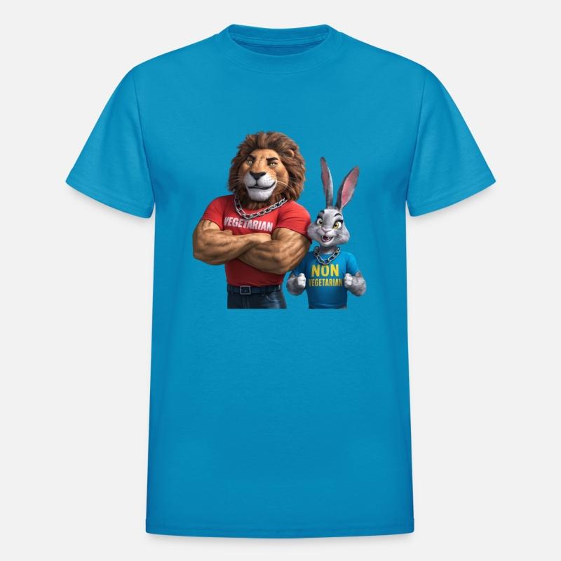 "Majestic Meets Playful: Lion Rabbit Design Unleas