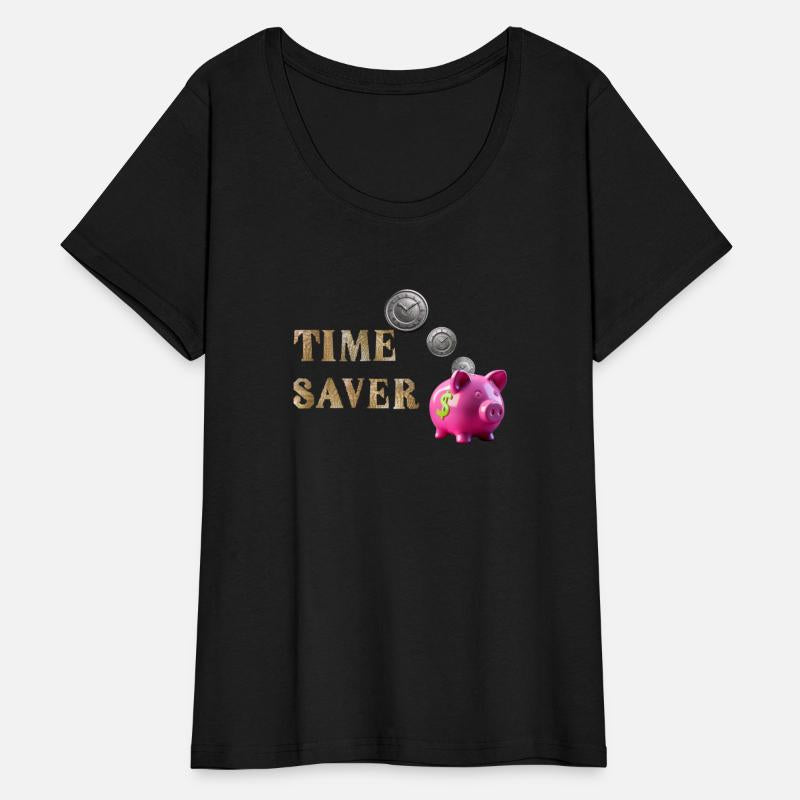 Time Saver Piggy Bank - with Lincoln Log Text
