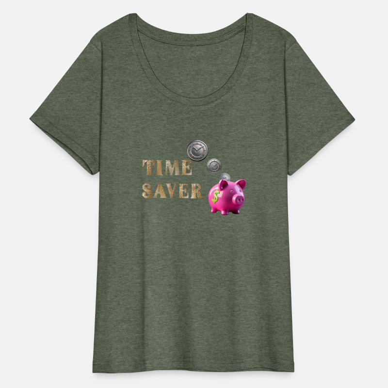 Time Saver Piggy Bank - with Lincoln Log Text