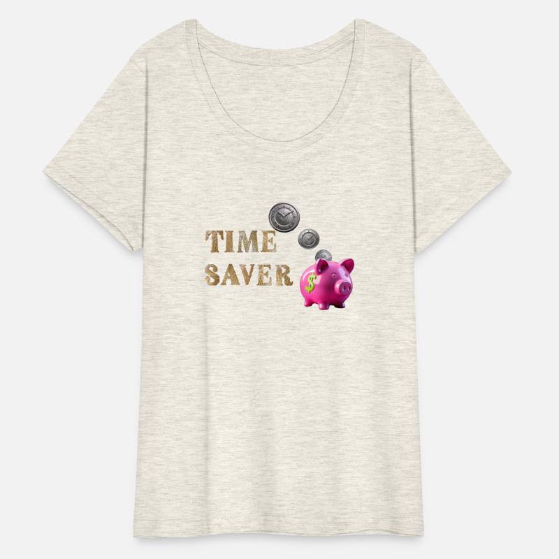 Time Saver Piggy Bank - with Lincoln Log Text