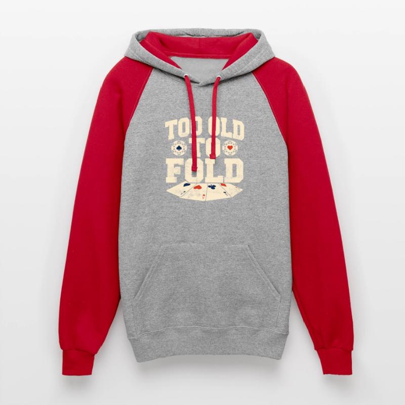 Too Old To Fold Gambling Poker Player