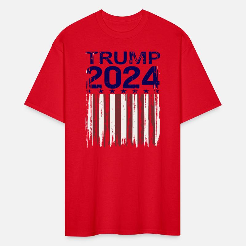 Trump 2024 America USA Grunge Flag