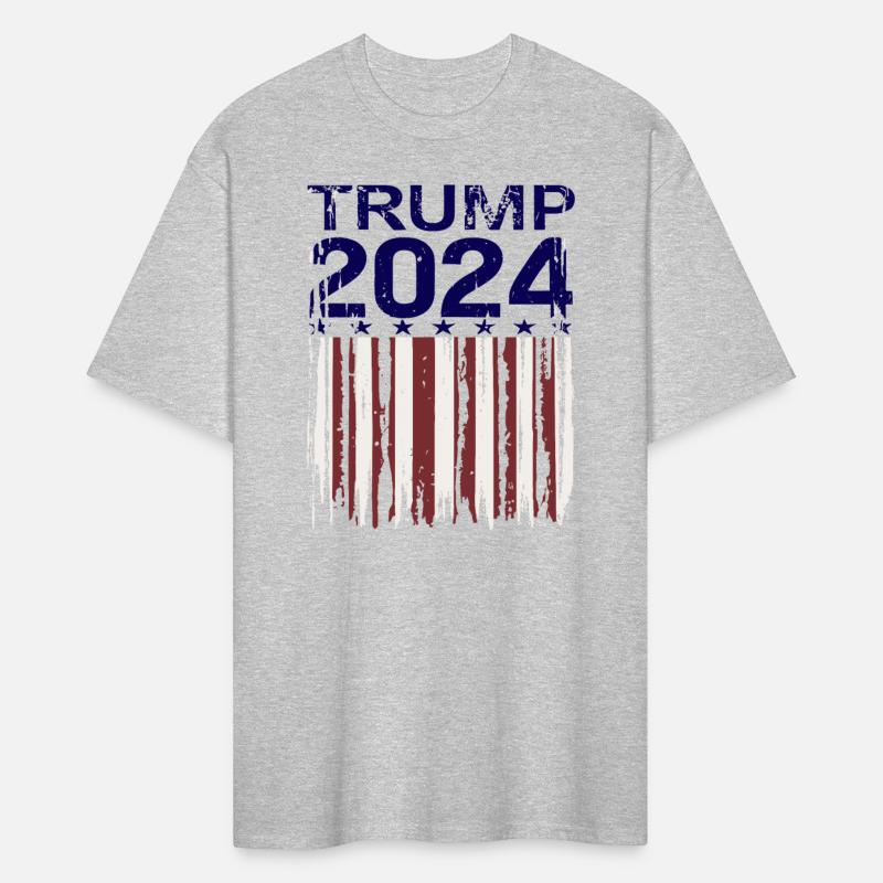Trump 2024 America USA Grunge Flag