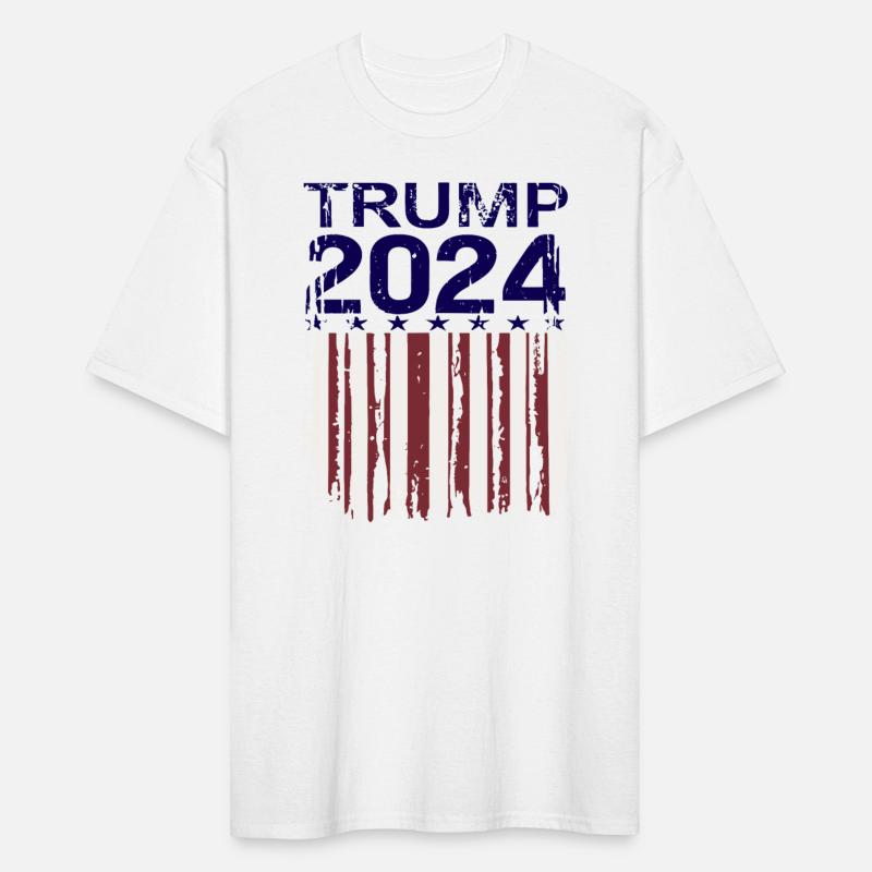 Trump 2024 America USA Grunge Flag