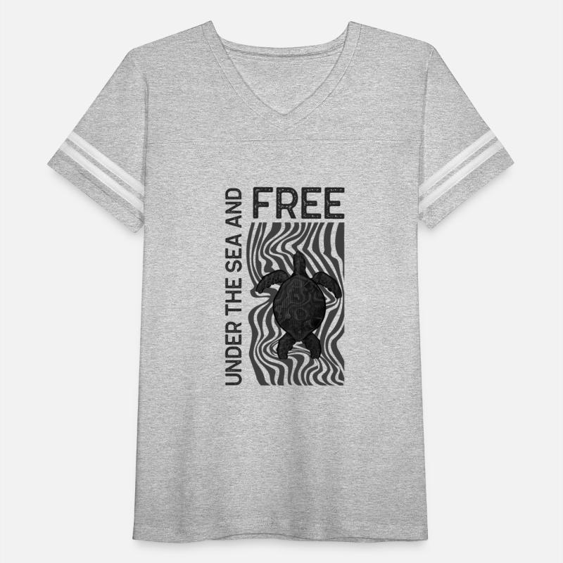 Turtle Under The Sea And Free Black