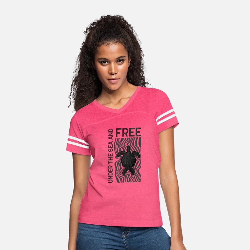 Turtle Under The Sea And Free Black